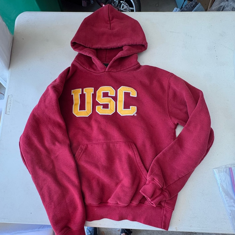 USC College Heritage Deep Red Hoodie Sweatshirt